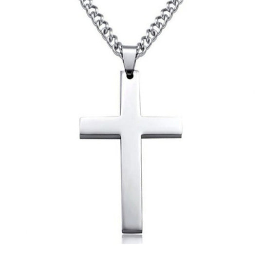 Cross Necklace – Christian Titanium & Stainless Steel Pendant for Men & Women