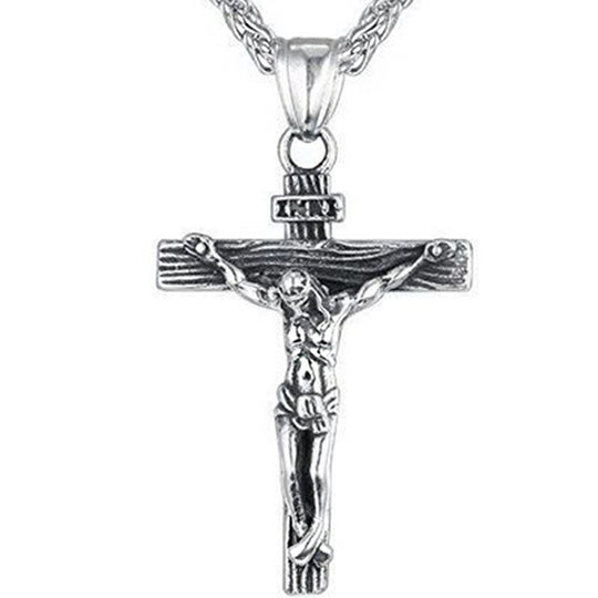Cross Necklace – Christian Titanium & Stainless Steel Pendant for Men & Women
