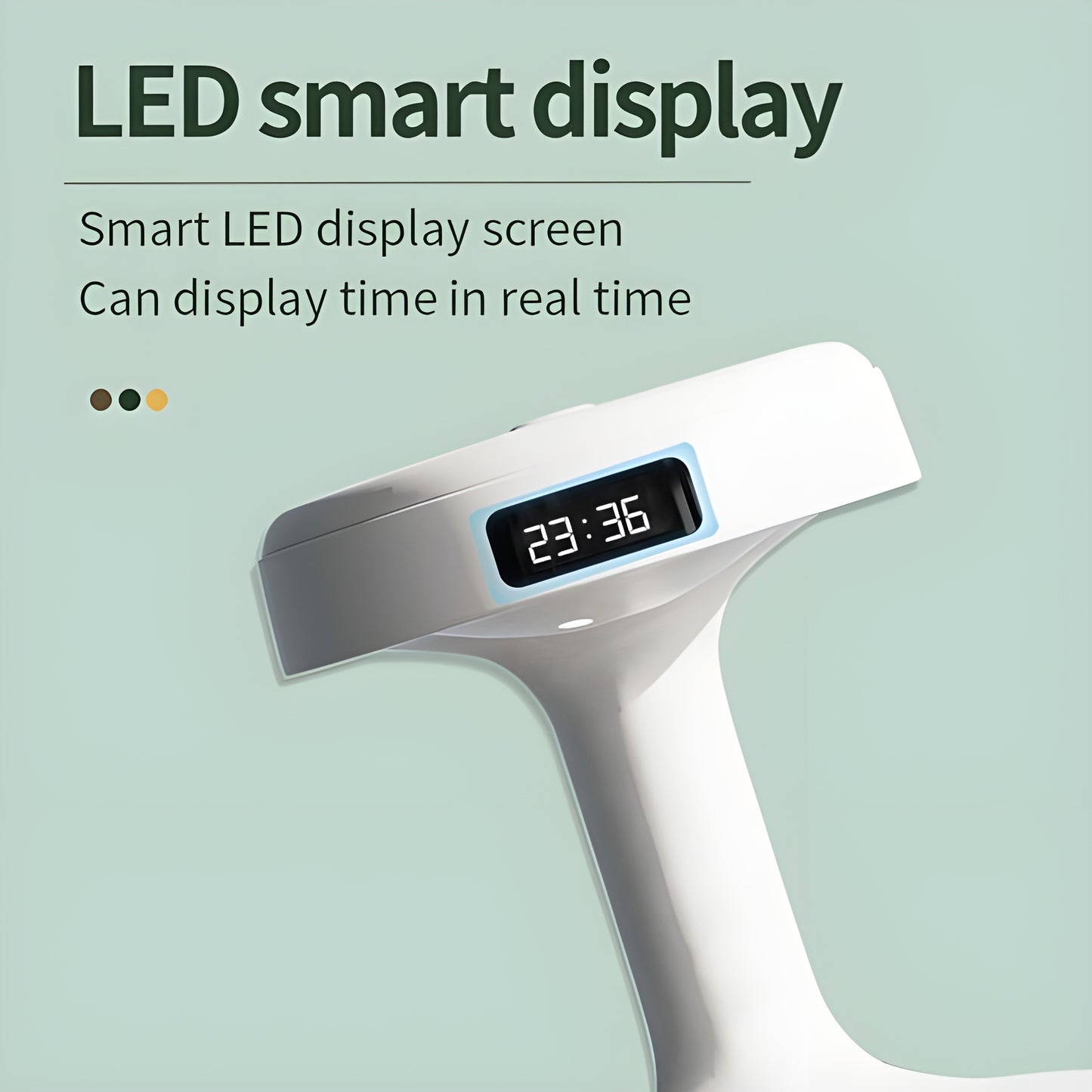 800ml LED Water Drop Anti-Gravity Humidifier & Diffuser with Clock Display | USB Powered
