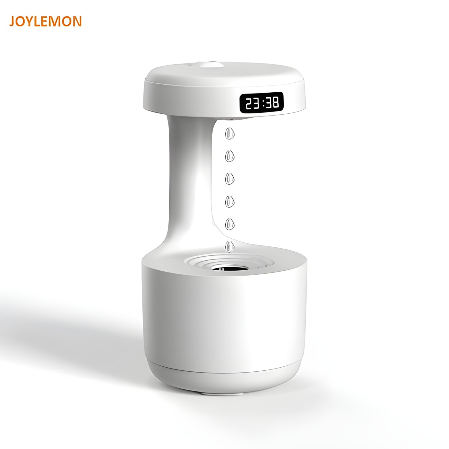800ml LED Water Drop Anti-Gravity Humidifier & Diffuser with Clock Display | USB Powered