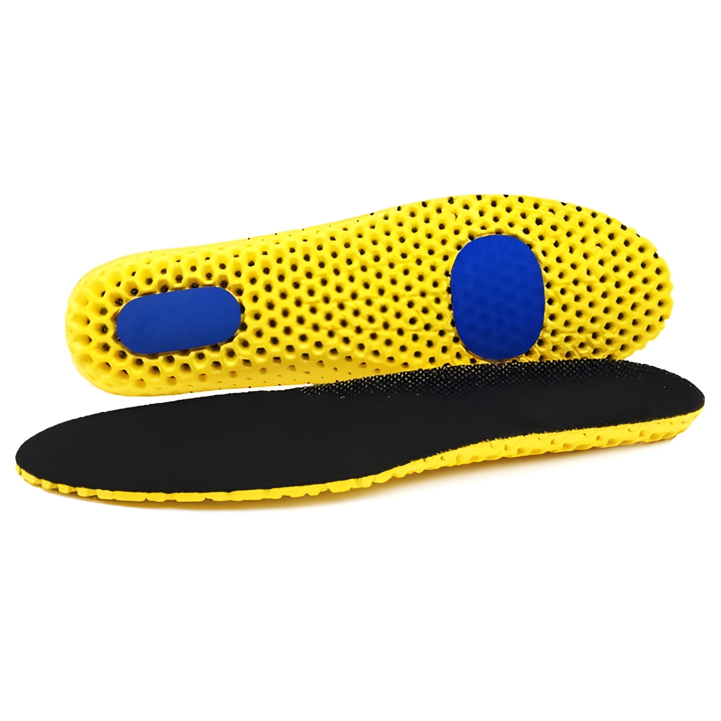Honeycomb Mesh Memory Foam Insoles – Shock-Absorbing Arch Support for Running, Sports & All-Day Comfort