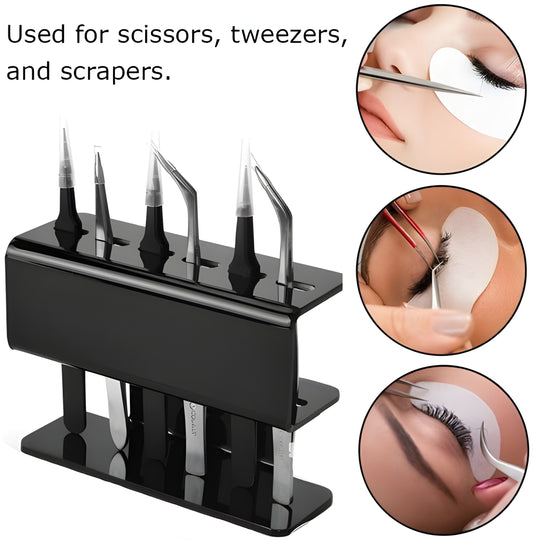 Acrylic Eyelash Tweezers Storage Holder Stand – Organize & Elevate Your Beauty Tools