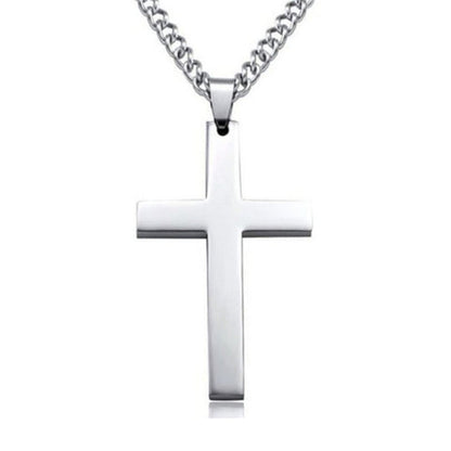Cross Necklace – Christian Titanium & Stainless Steel Pendant for Men & Women