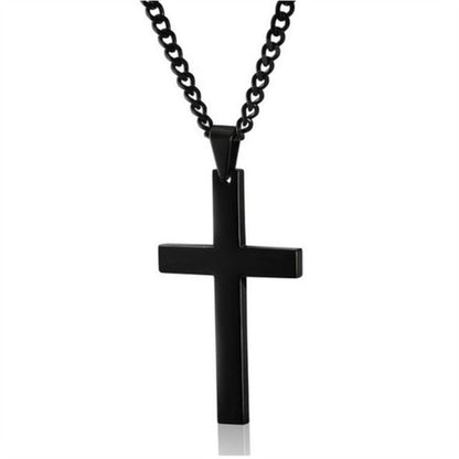 Cross Necklace – Christian Titanium & Stainless Steel Pendant for Men & Women