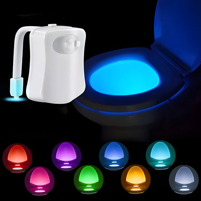 Motion Activated Toilet Night Light with Multiple Color Options – Easy-to-Install LED Bathroom Light