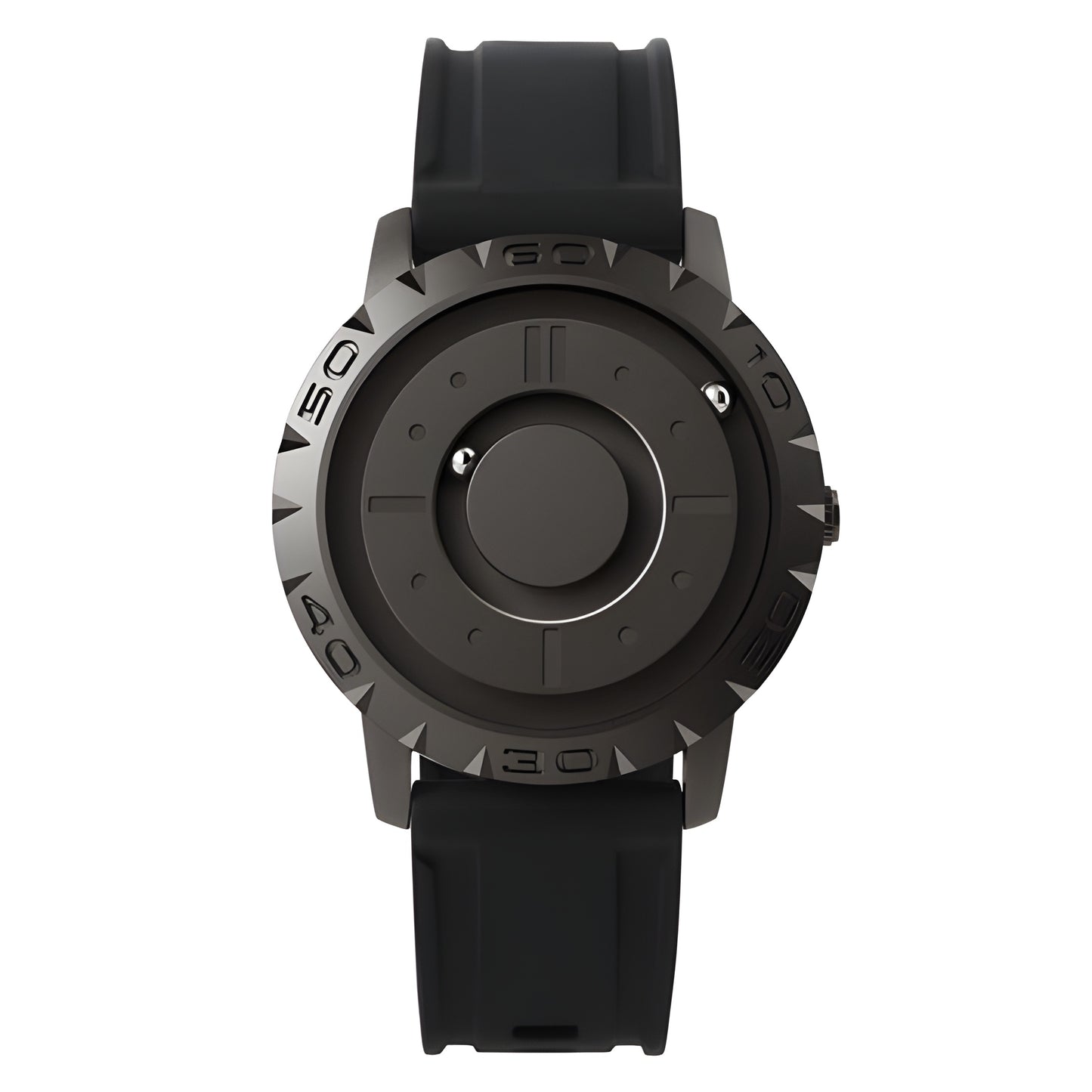 Eutour Original Iron Ball Magnetic Pointer Quartz Watch - Stylish Men's Timepiece with Unique Design