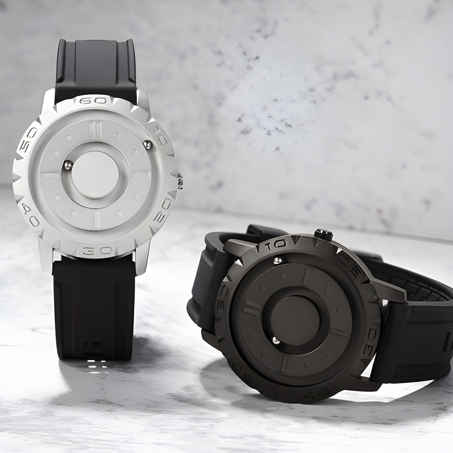 Eutour Original Iron Ball Magnetic Pointer Quartz Watch - Stylish Men's Timepiece with Unique Design