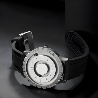 Eutour Original Iron Ball Magnetic Pointer Quartz Watch - Stylish Men's Timepiece with Unique Design