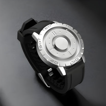 Eutour Original Iron Ball Magnetic Pointer Quartz Watch - Stylish Men's Timepiece with Unique Design