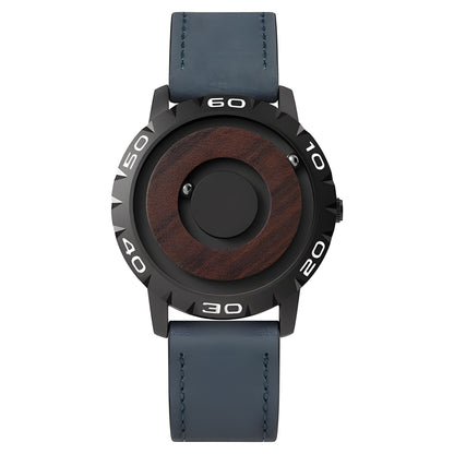 Eutour Original Iron Ball Magnetic Pointer Quartz Watch - Stylish Men's Timepiece with Unique Design