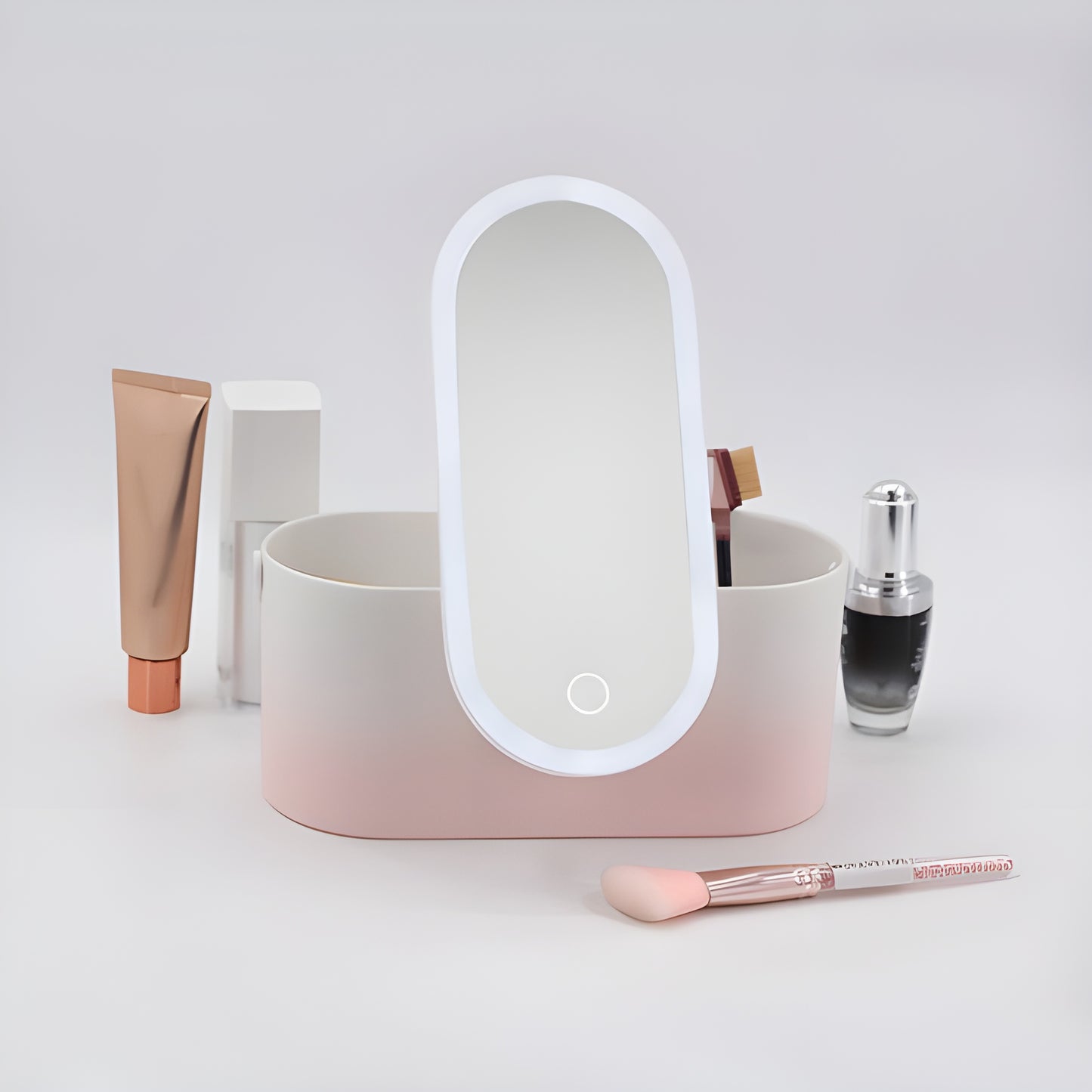 Portable LED Makeup Organizer Box – Lighted & Travel-Ready for On-the-Go Beauty