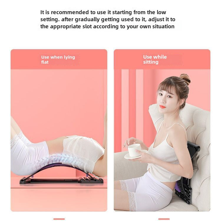 Lumbar Soothing Device Lumbar Traction Stretching Device Spine Correction Back Massage Artifact Spine Support Exercise Equipment