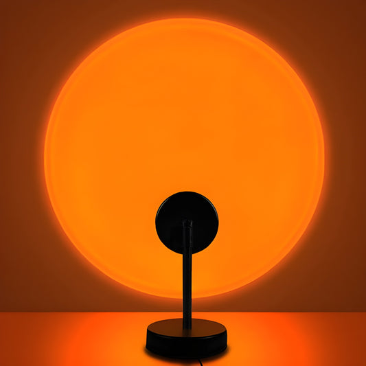 Sunset Lamp with Adjustable 180° and 360° Rotation – Colorful Halo Light Projector for Bedroom, Living Room, and More