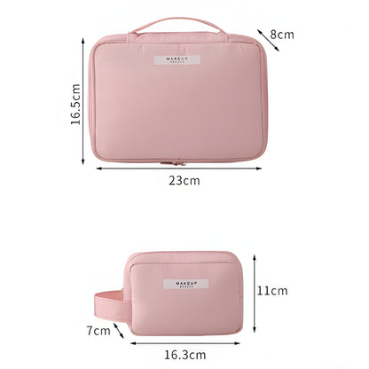 Large Capacity Nylon Makeup Bag – Stylish, Travel-Ready Organizer for Beauty Essentials
