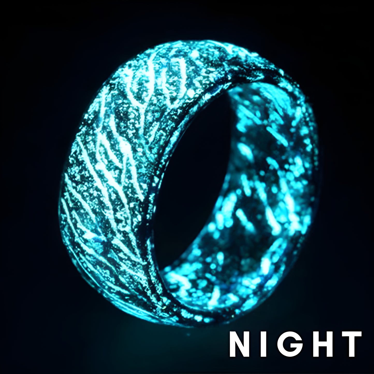 Unisex Luminous Rings – Glow in the Dark, Stylish Glow Ring for Men & Women, Perfect Gift for Lovers